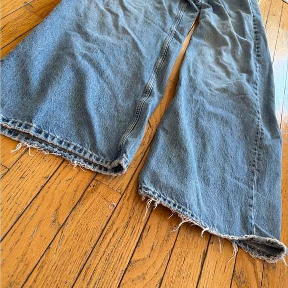 ZARA CROSSOVER WAISTBAND JEANS - MISSING BUTTON - Picture 2 of 7